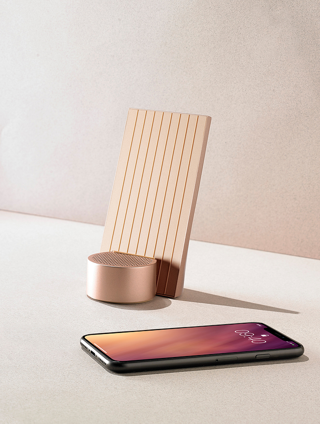 City Chargeur Sans Fil avec haut-parleur, vert