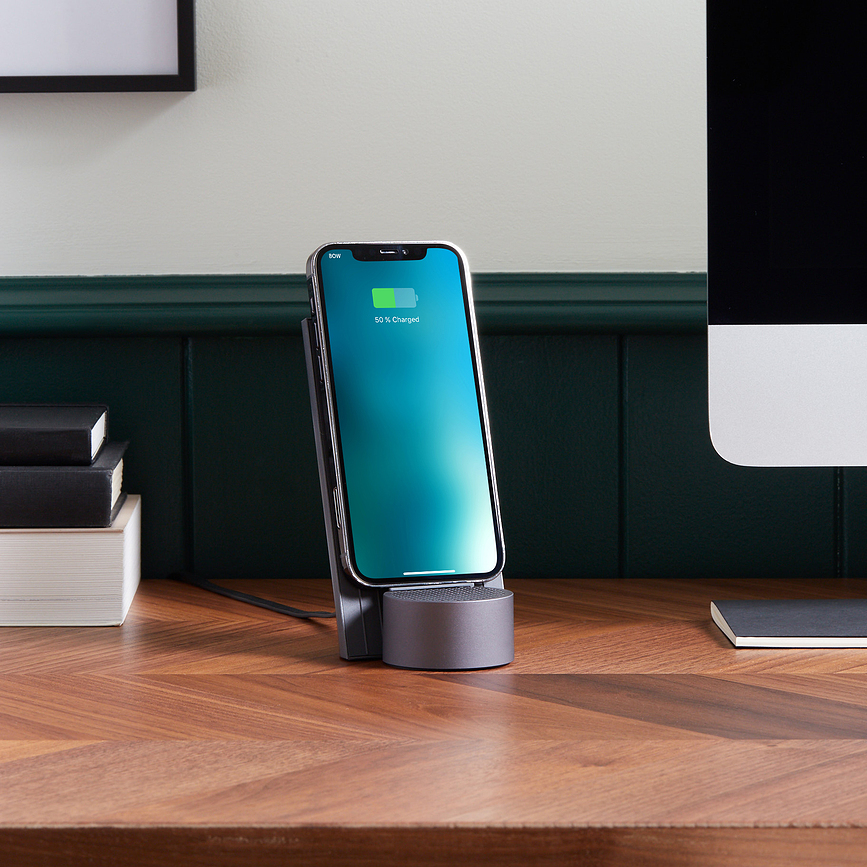 City Chargeur Sans Fil avec haut-parleur, vert