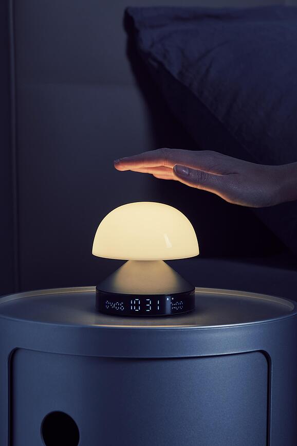 Despertador Mina Sunrise, azul claro