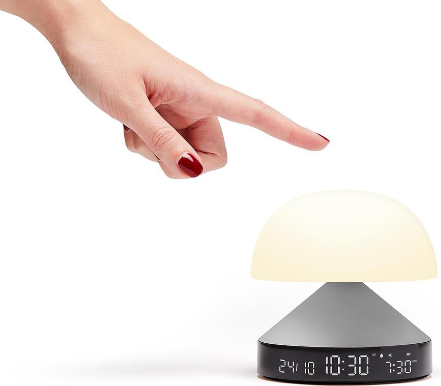 Despertador Mina Sunrise, azul claro