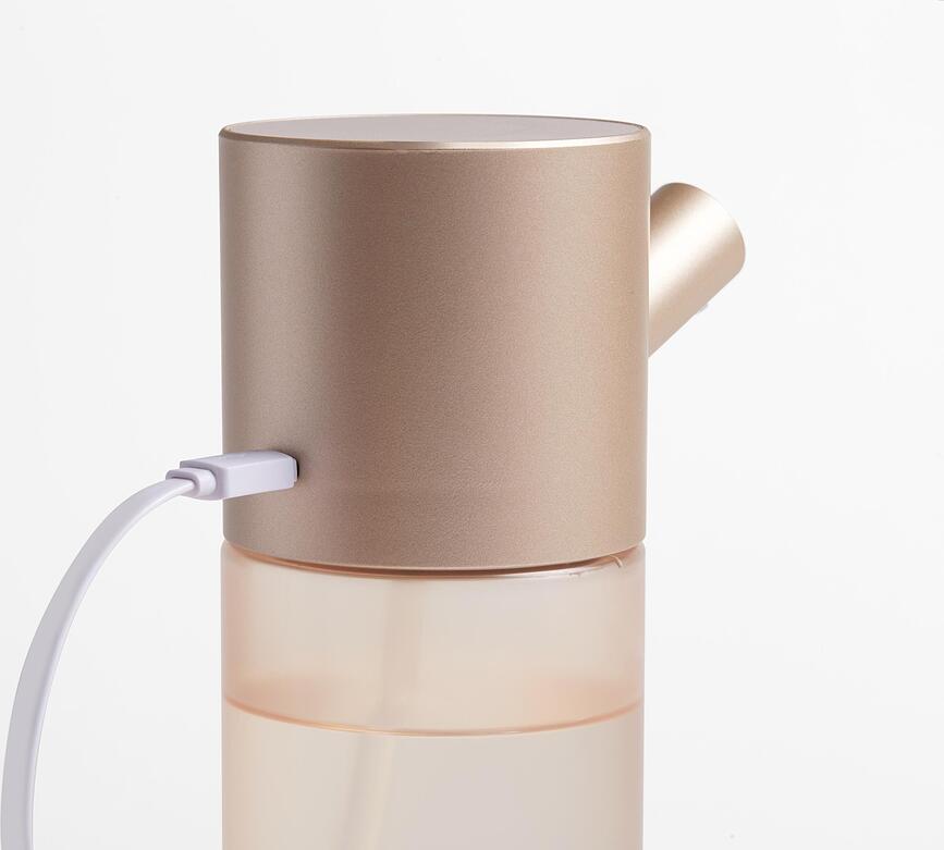 Dosificador de gel desinfectante Horizon, plateado oscuro