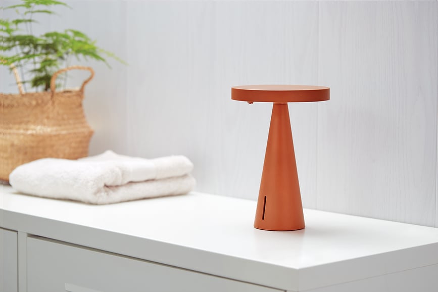 Dosificador de jabón Mano, dorado