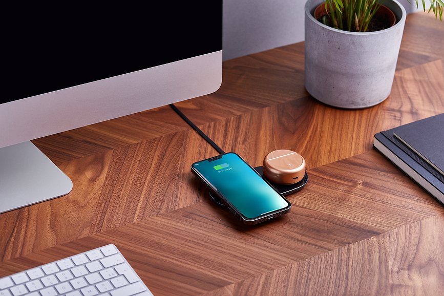 Duo Mini Chargeur sans fil, noir