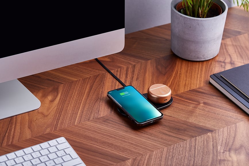 Duo Mini Bežični Punjač crni