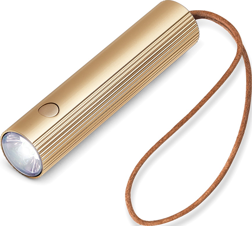 Fine Obesek za ključe s svetilko, rdeč