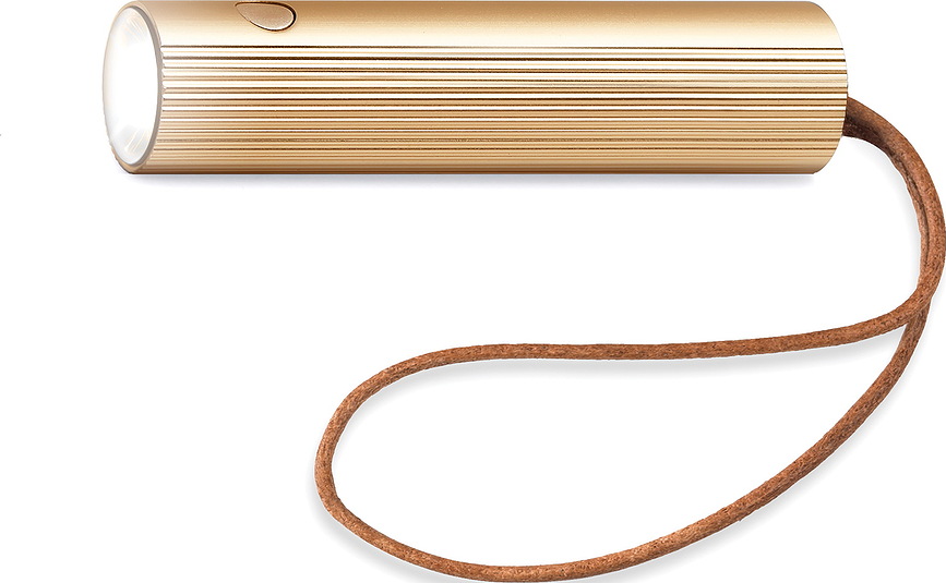 Fine Porte-clés avec lampe de poche, rouge