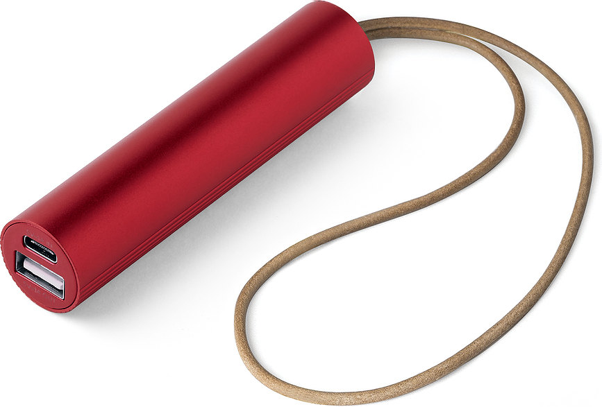 Fine Tube II Powerbank, 3000 mAh, rdeč