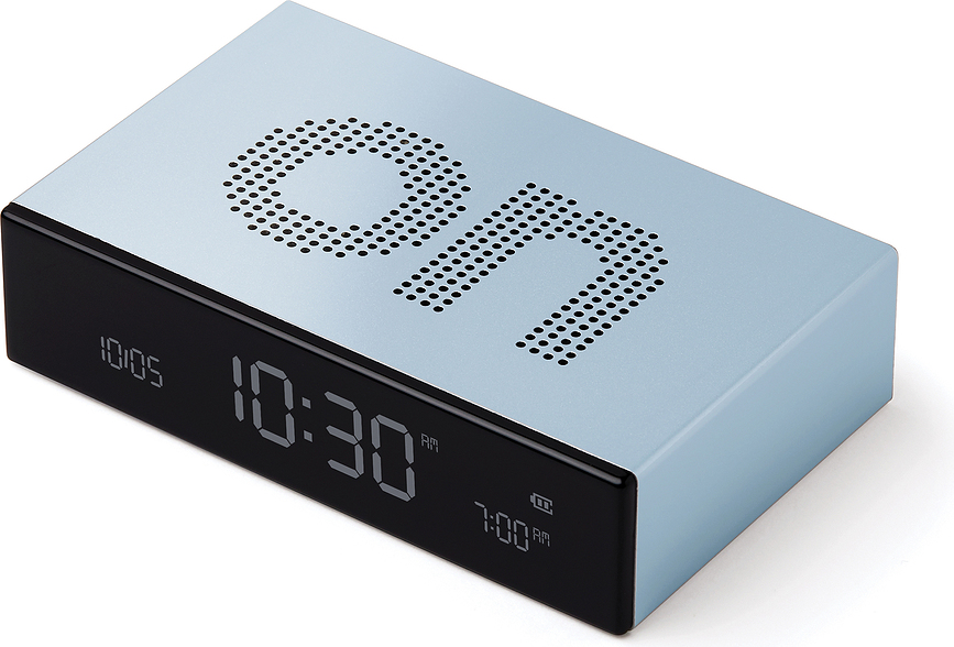 Flip Premium Budilica dvostrana svijetloplava