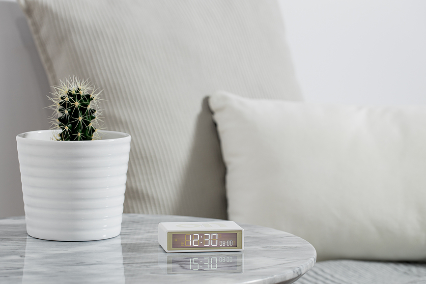 Flip+ Réveil de voyage, blanc