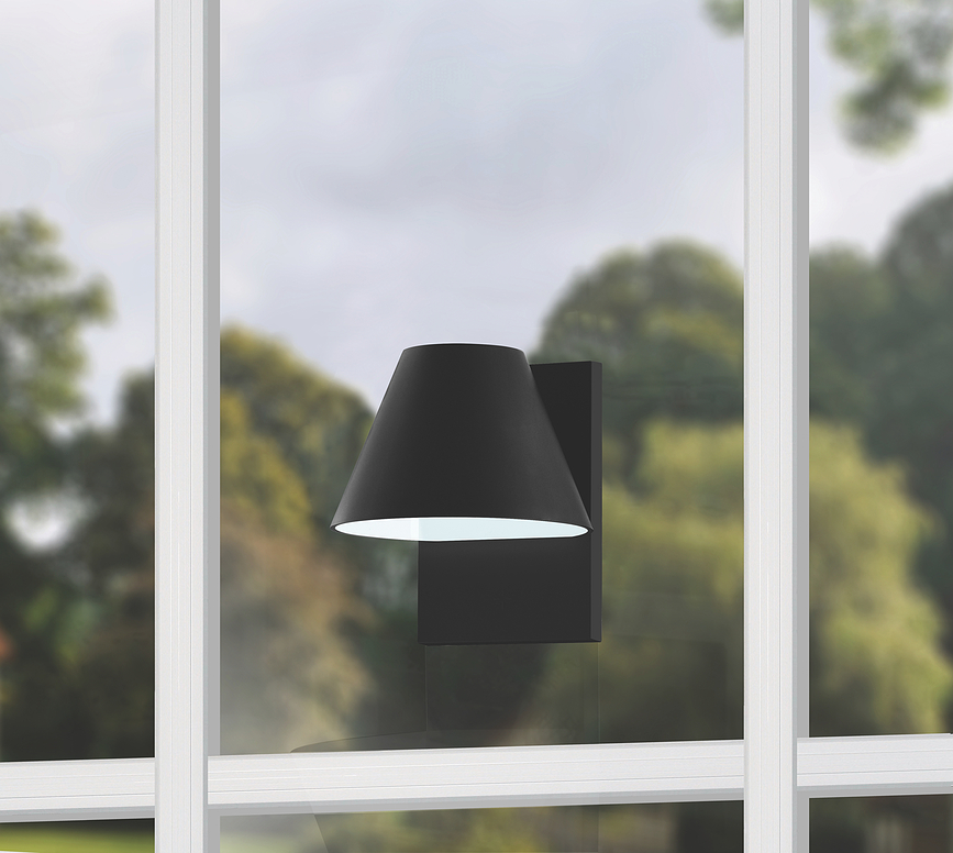 Hellonite Lampa solarna L crna