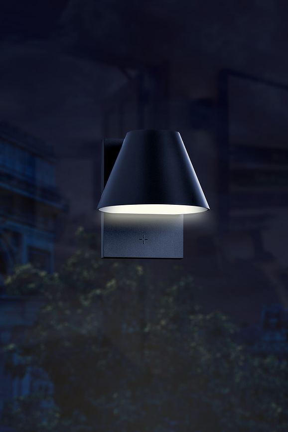 Hellonite Lampe Solaire L, noire