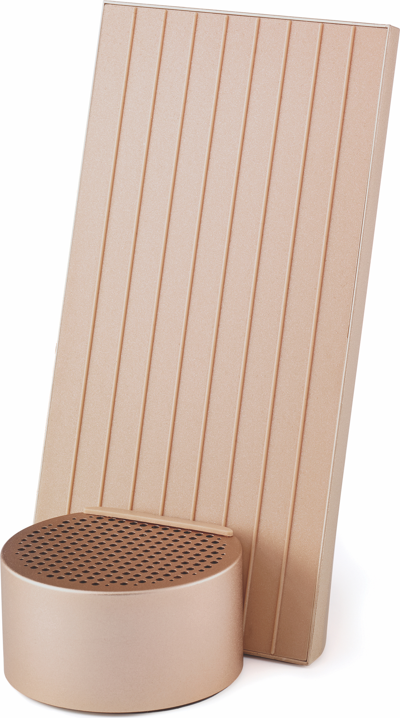 Ładowarka bezprzewodowa z głośnikiem City złota