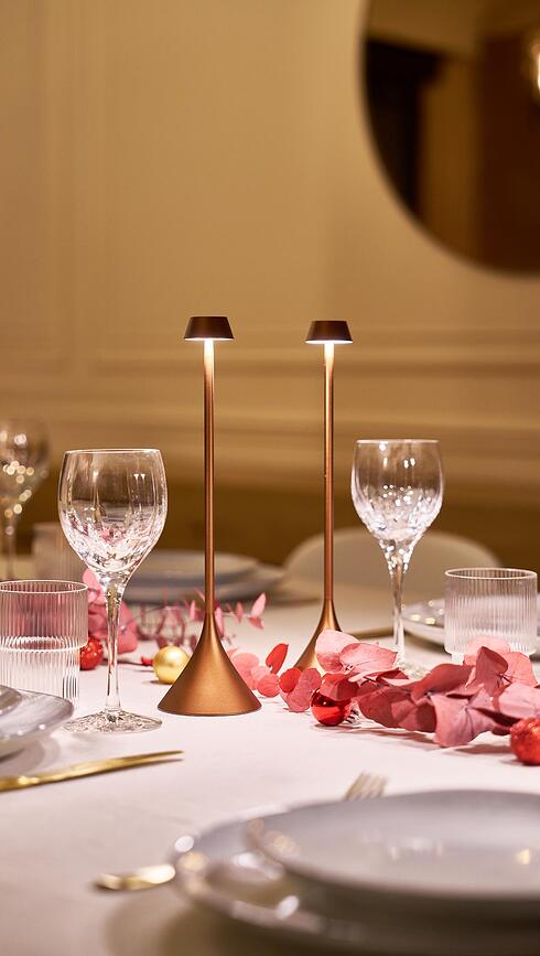 Lámpara de Mesa Steli Shade, marrón