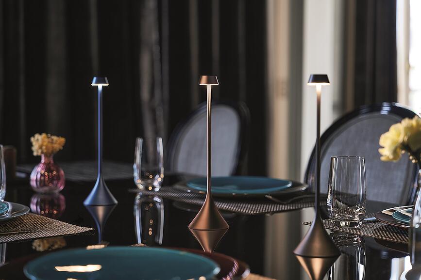 Lámpara de Mesa Steli Shade, marrón