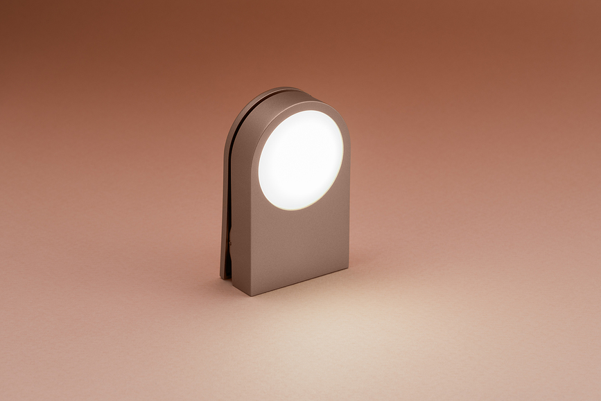 Lámpara de pinza LED Lucie, gris