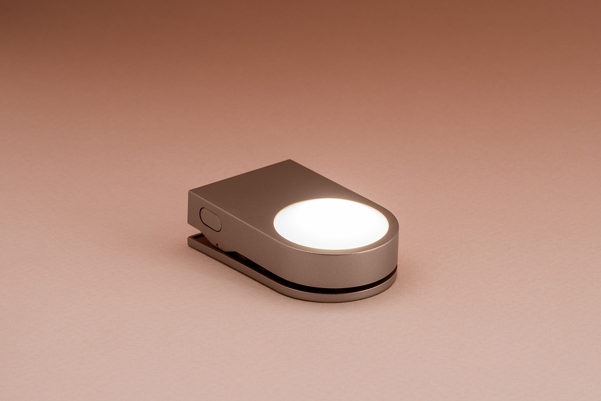 Lámpara de pinza LED Lucie, gris