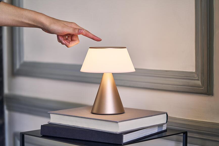 Lámpara LED Luma L, rosa claro