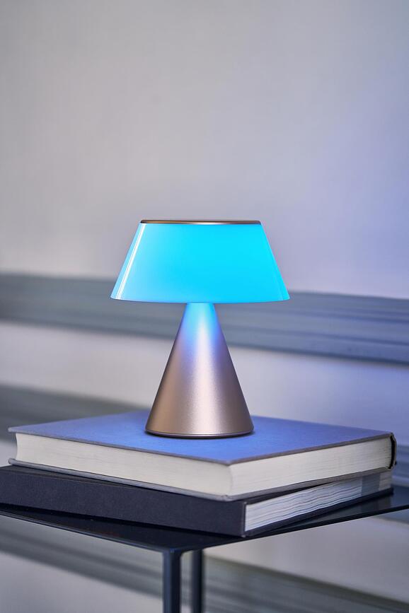 Lámpara LED Luma XL, plata oscura