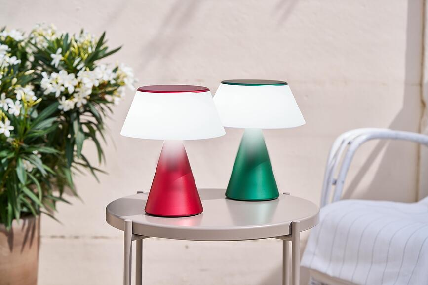 Lámpara LED Luma XL, plata oscura