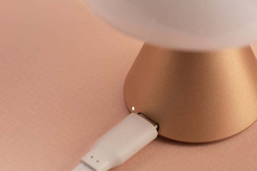 Lámpara LED Mina, mini, verde oscuro