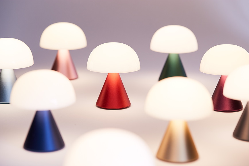 Lámpara LED Mina, mini, verde oscuro