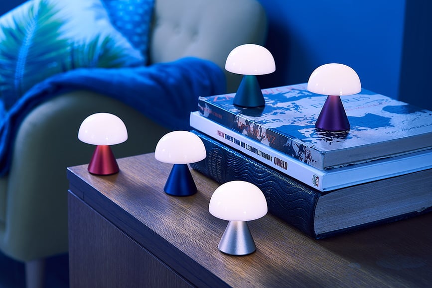 Lámpara LED Mina, mini, verde oscuro