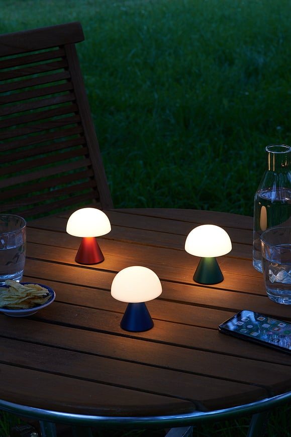 Lámpara LED Mina, mini, verde oscuro