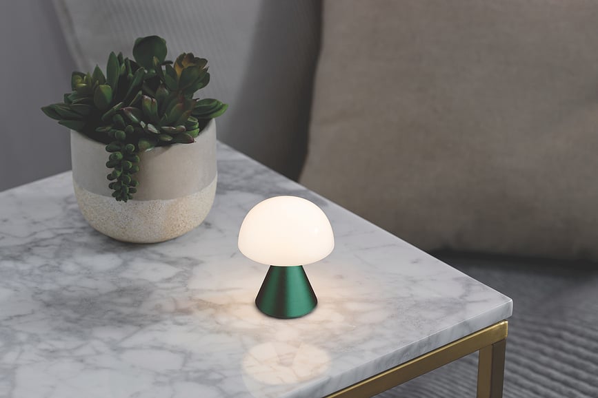 Lámpara LED Mina, mini, verde oscuro