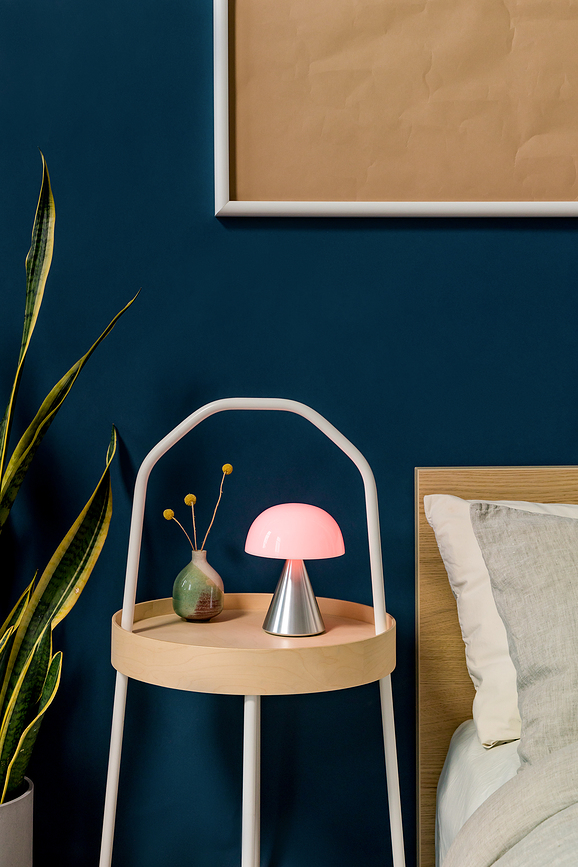 Lámpara LED Mina L, rosa claro