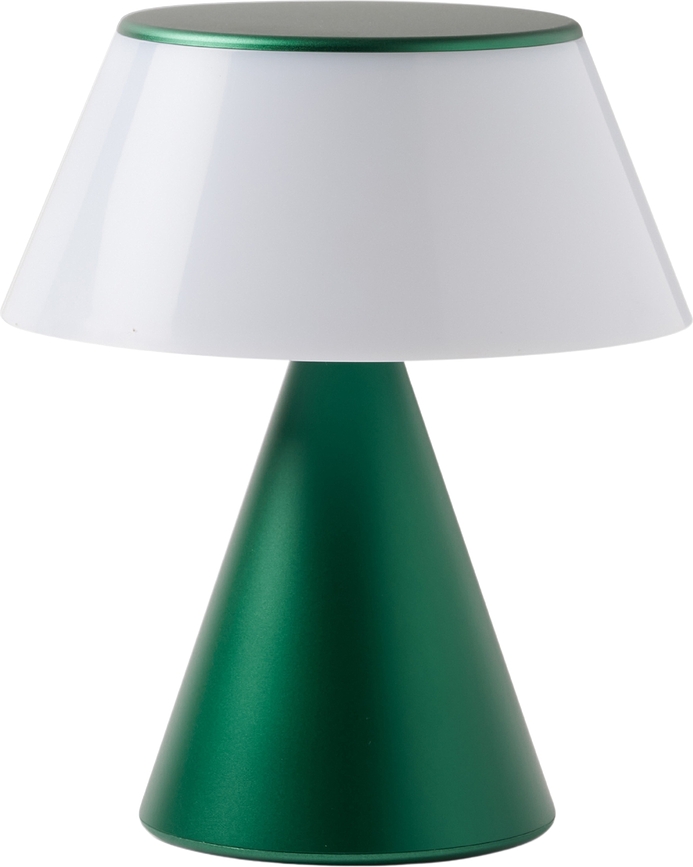 Lampe med LED Luma L mørkegrøn