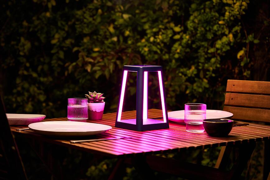 Lantern Lampa bežična crna