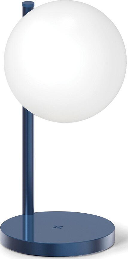 Led lampa Bubble ar lādētāju tumši zila