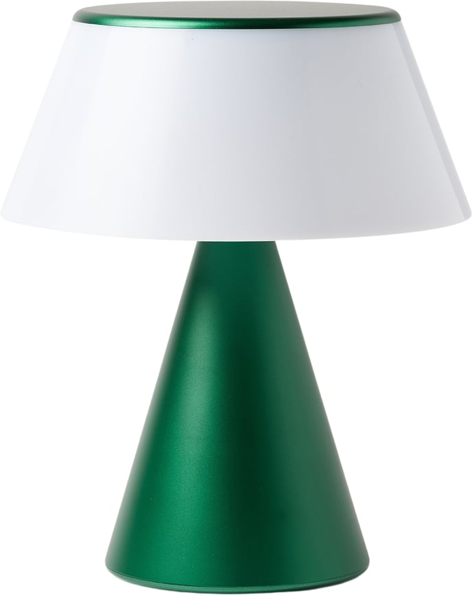 LED lampa Luma XL tmavozelená