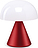 Led lampa Mina tumšsarkana mini