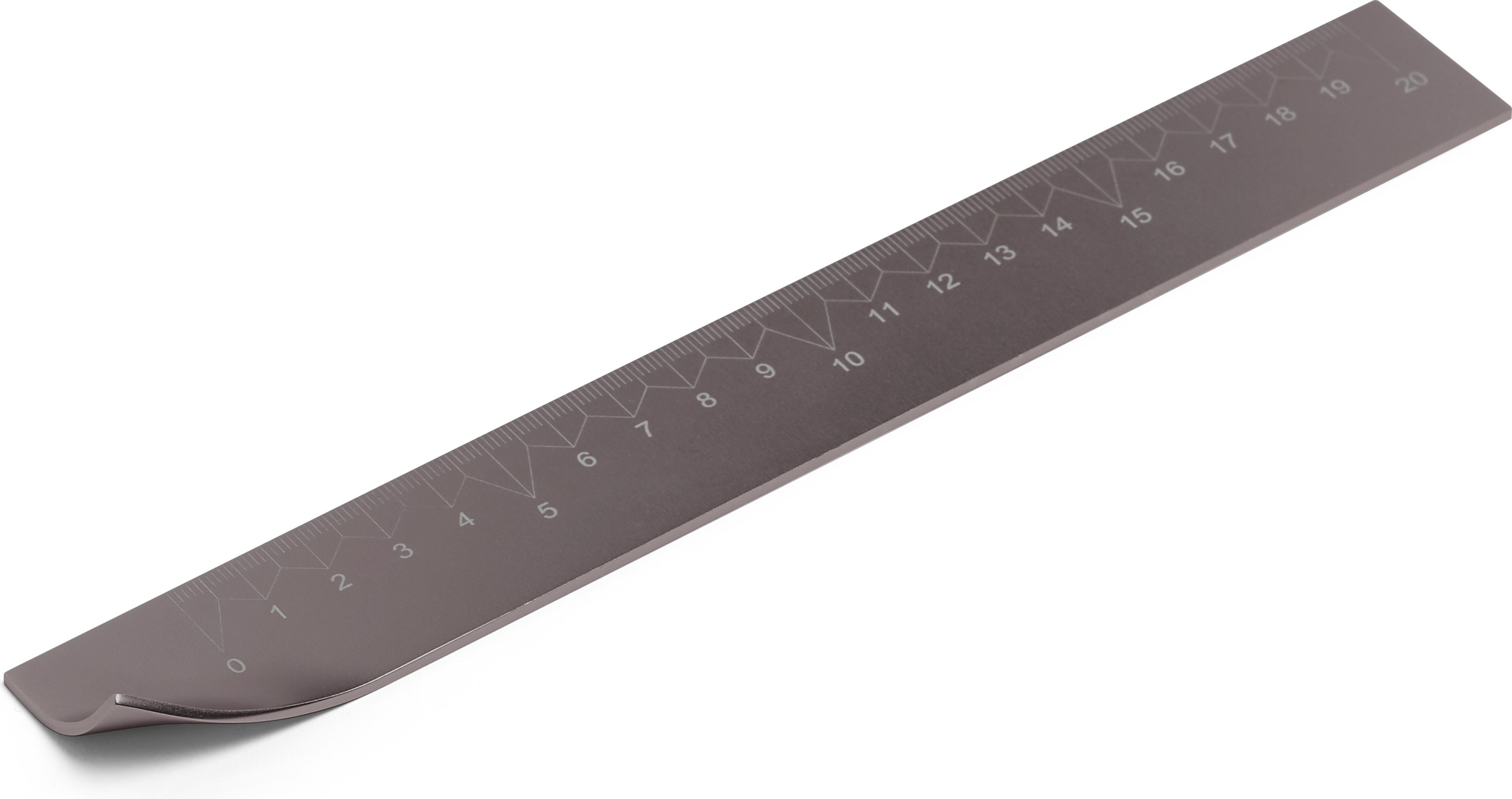 Linijka City 20 cm szara