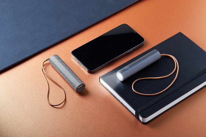 Llavero con linterna Fine, rojo