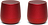 Luidsprekers Twin Mino+ rood van aluminium 2 st.