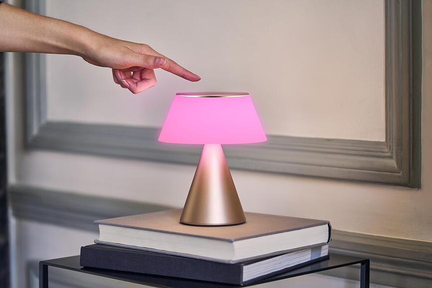 Luma L LED svetilka, svetlo roza