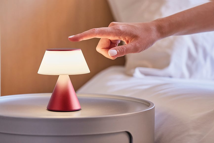 Luma M Lampe LED, rose clair