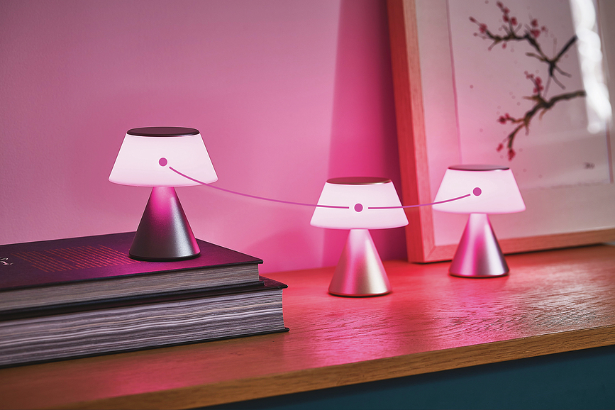 Luma M Φωτιστικό LED, ανοιχτό ροζ