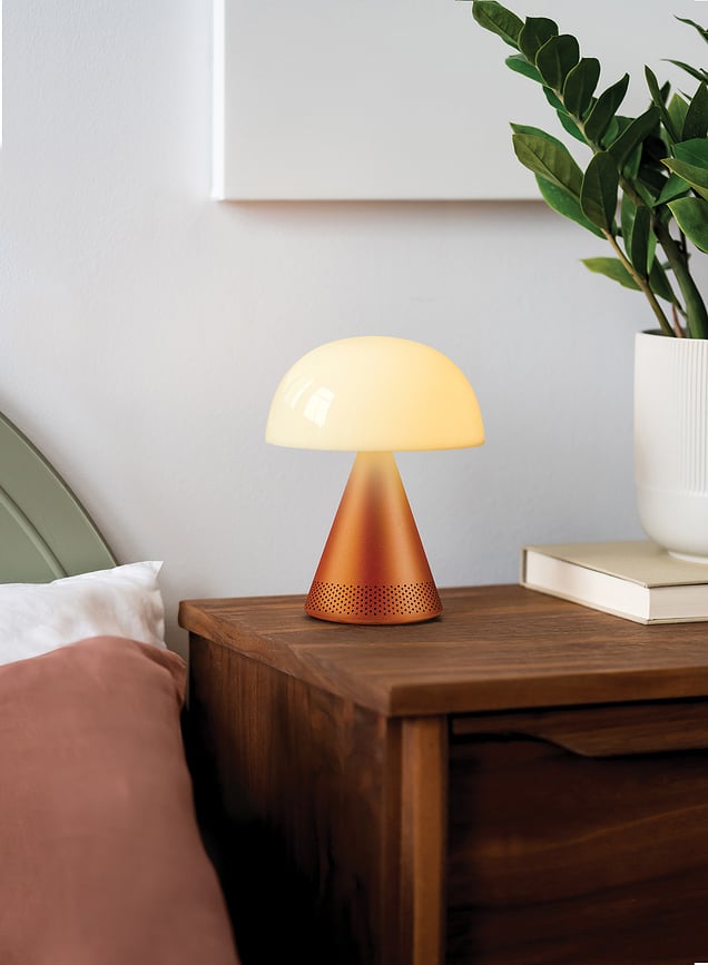 Mina Audio L Lampa LED s Bluetooth zvučnikom aluminij