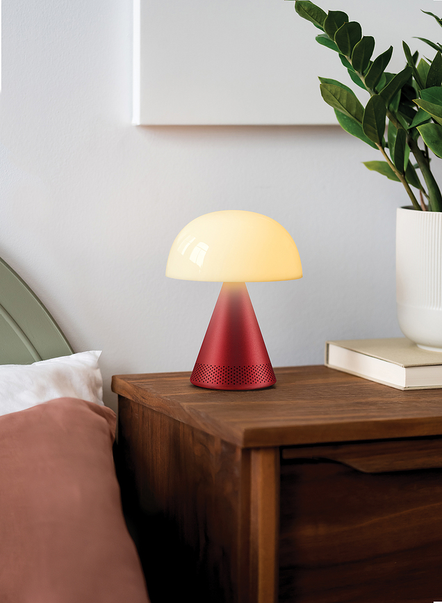 Mina Audio L Lampe LED avec haut-parleur Bluetooth, aluminium