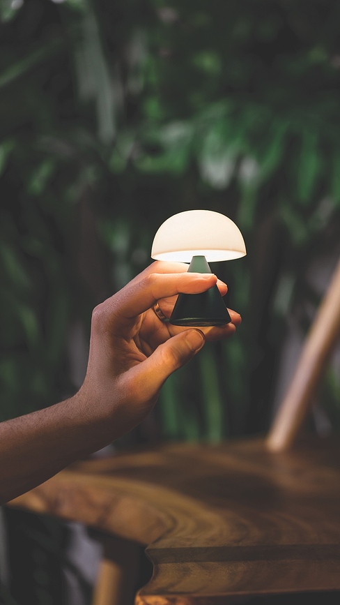 Mina Lampe LED mini, jaune clair