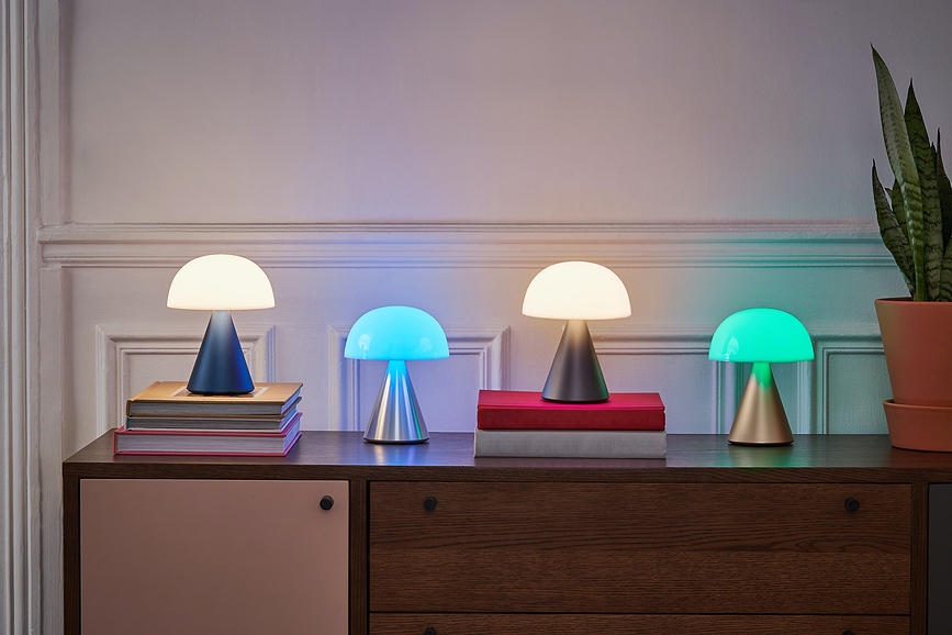 Mina L Lampe LED, rose clair