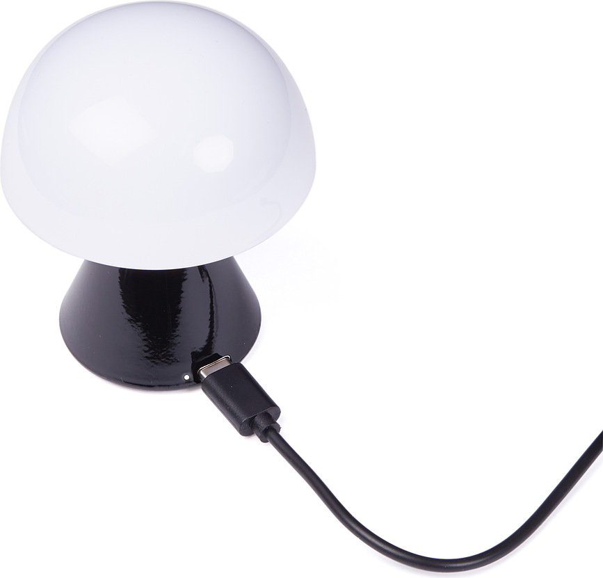 Mina LED Svetilka mini, sijajna, črna, plastična