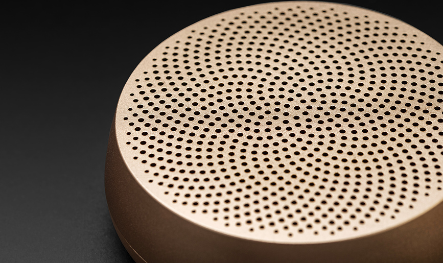 Mino L Enceinte, rouge, en aluminium