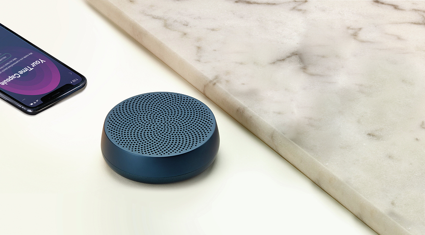 Mino L Enceinte, rouge, en aluminium