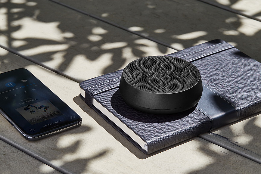 Mino L Zvočnik, rdeč, aluminijast