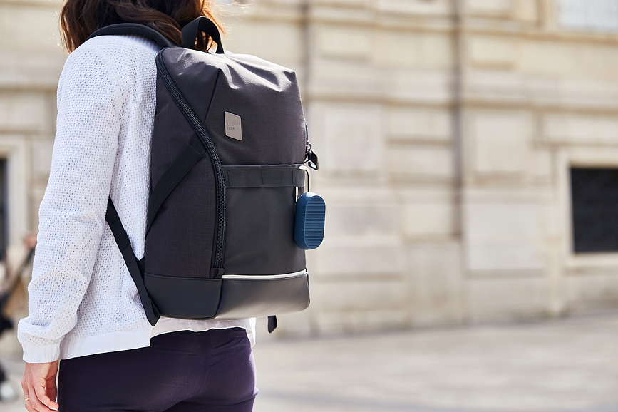 Mino T Enceinte étanche, avec crochet et support, jaune