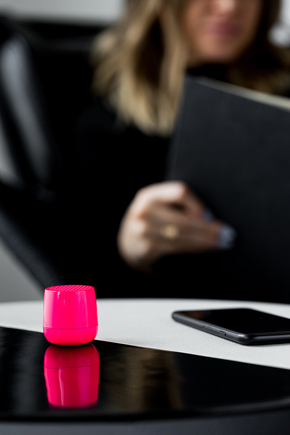 Mino+ Zvučnik sjajni ružičasti